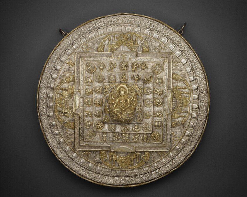 Tiered Offering Mandala of the Goddess of Wealth (Vasudhara)