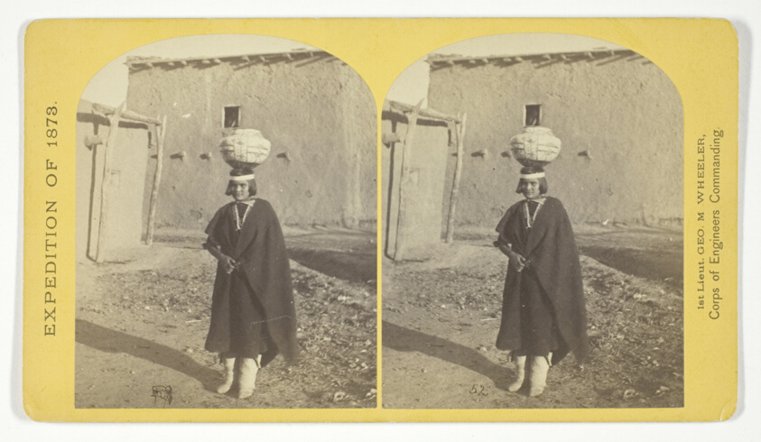 Zuni Indian Girl, with water olla, No. 17 from the series "Geographical Explorations and Surveys West of the 100th Meridian"