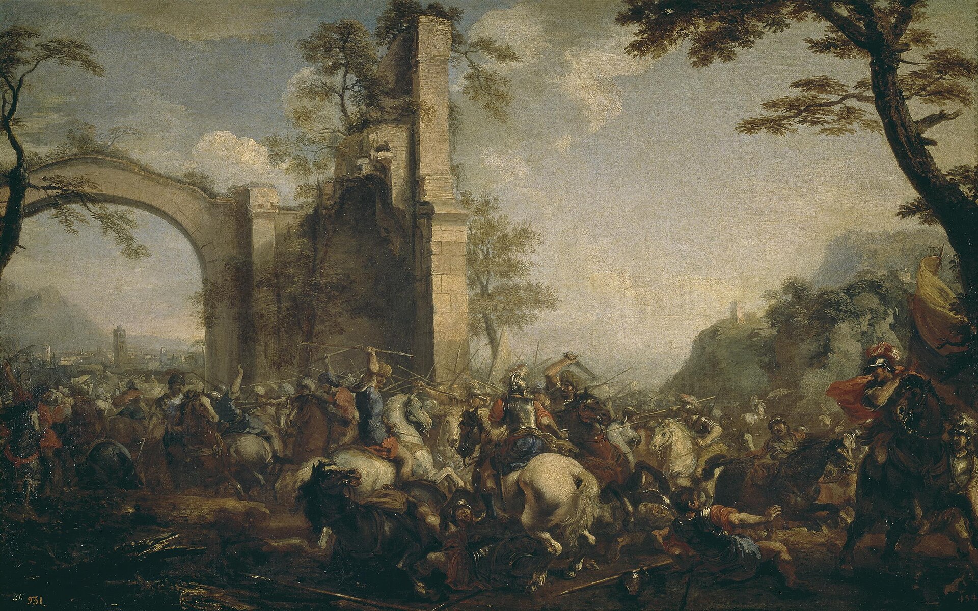Battle between Christians and Moslems