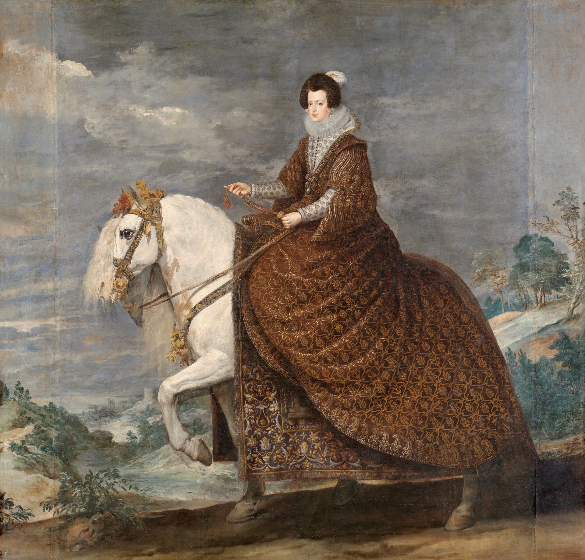 Equestrian Portrait of Elisabeth of France