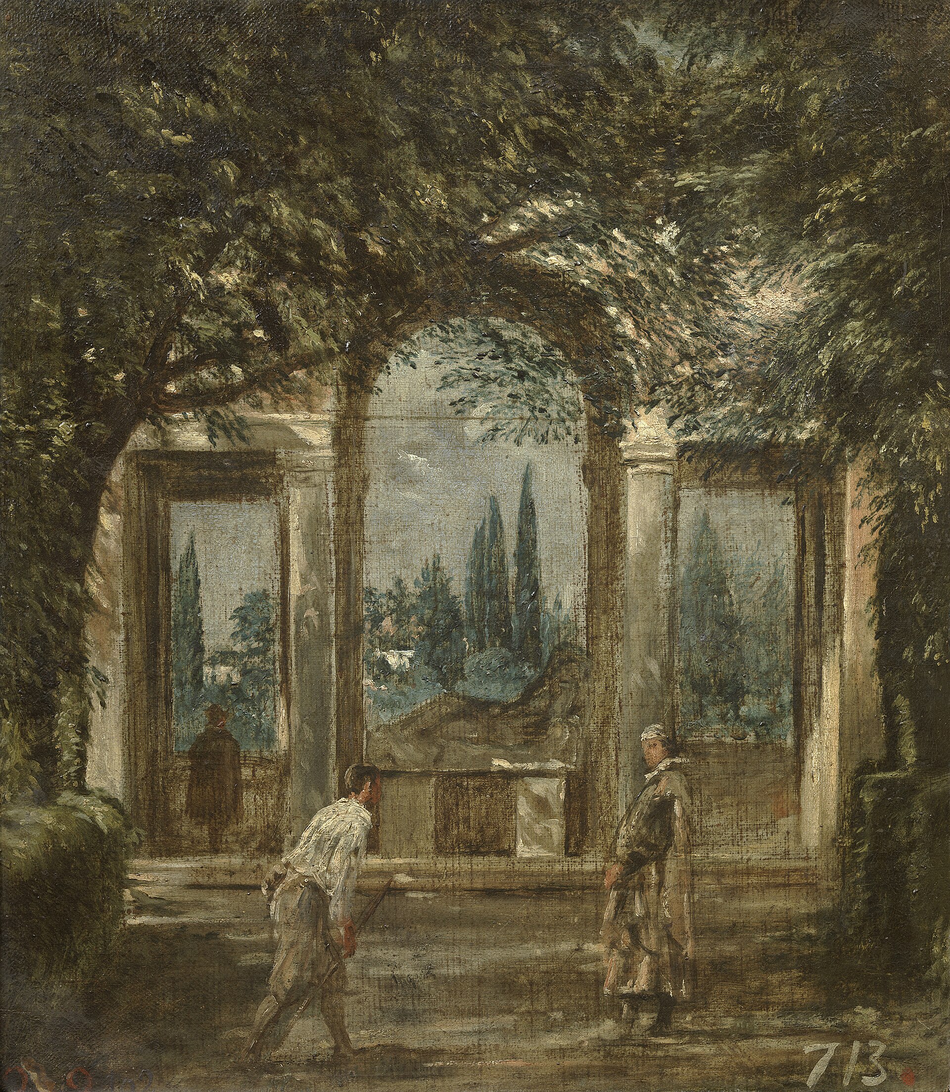 View of the Garden of the Villa Medici