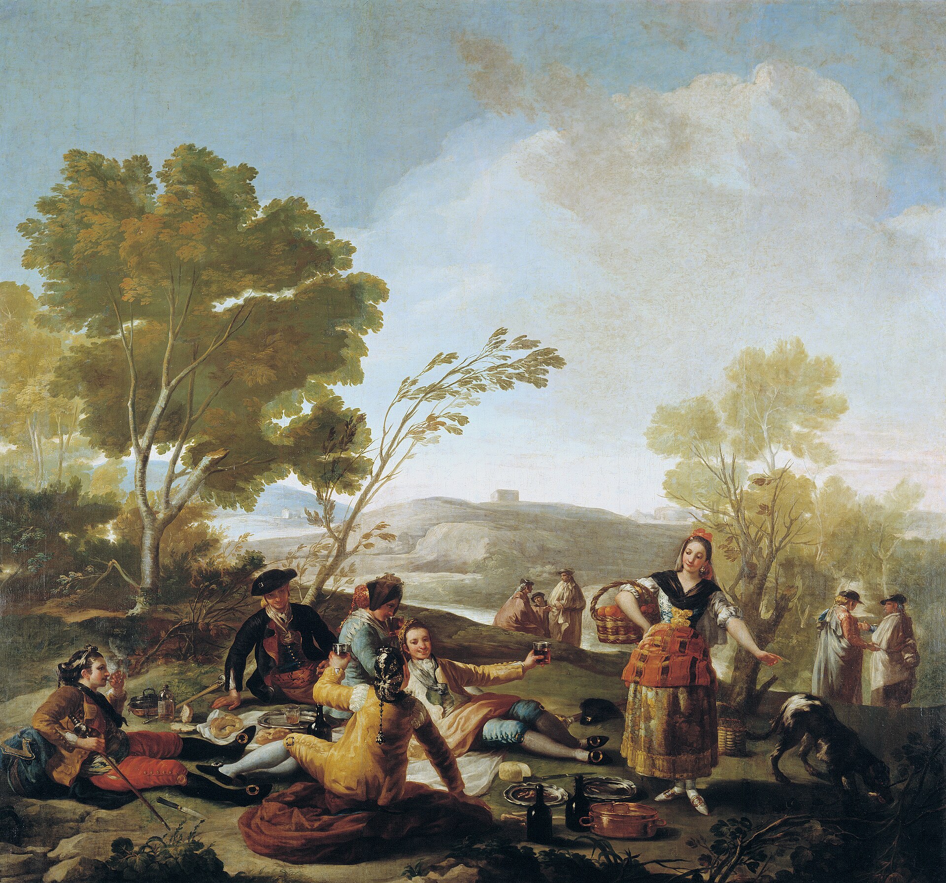 Picnic on the banks of the Manzanares